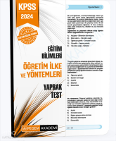 2024 KPSS Eğitim Bilimleri Öğretim İlke ve Yöntemleri Yaprak Test
