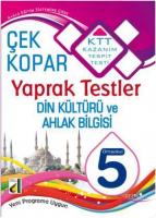 5. Sınıf Din Kültürü ve Ahlak Bilgisi; Çek Kopar Yaprak Testler