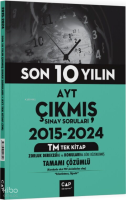 Çap Yayınları AYT TM Tek Kitap Son 10 Yılın Çıkmış Soruları