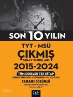 Çap Yayınları TYT MSÜ Son 10 Yılın Çıkmış Soruları