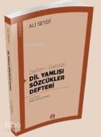 Defter-i  Galatat; Dil Yanlışı Sözcükler Defteri