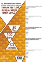 İHL. Meslek Dersleri-DHBT ve Diyanet Sınavlarına Hazırlık Yaprak Testleri Kur'an-ı Kerim;Tefsir Usulü