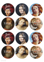 İkonik Tablolar Sticker  (12’li)