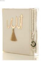 İnci Tesbih Hediyeli Krem Kur'an'ı Kerîm