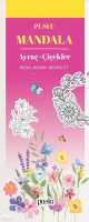 Puslu Mandala Ayraç - Çiçekler;Boya-Kopar-Hediye Et
