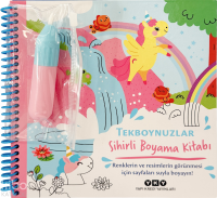 Sihirli Boyama Kitabı - Tekboynuzlar (Ciltli)