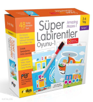 Süper Labirentler - Seviye 1 (3-6 Yaş)