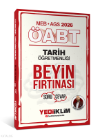 Yediiklim Yayınları 2026 MEB AGS ÖABT Tarih
Öğretmenliği Beyin Fırtınası Soru Cevap