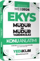Yediiklim  Yayınları 2026 MEB EKYS Müdür Ve Müdür Yardımcılığı Konu Anlatımı