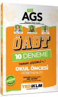 Yediiklim Yayınları AGS ÖABT Okul Öncesi Öğretmenliği Tamamı Çözümlü 10 Deneme Sınavı