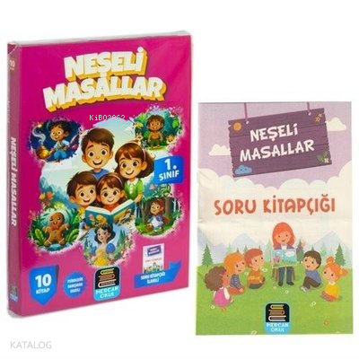 1. Sınıf Neşeli Masallar Okuma Seti - 10 Kitap Takım - Değendirme Kitapçığı İlaveli
