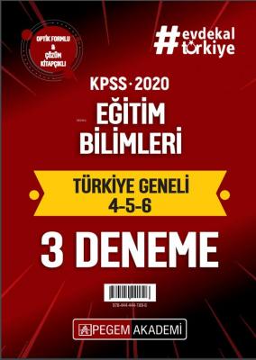 2020 KPSS Eğitim Bilimleri Türkiye Geneli Deneme (4.5.6) 3'lü Deneme S