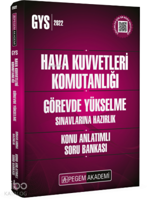 2022 Hava Kuvvetleri Komutanlığı Görevde Yükselme Sınavlarına Hazırlık Konu Anlatımlı Soru Bankası
