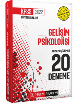 2022 KPSS Eğitim Bilimleri Gelişim Psikolojisi 20 Deneme