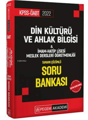 2022 KPSS ÖABT Din Kültürü ve Ahlak Bilgisi-İmam Hatip Lisesi Mes.Lisesi Soru Bankası