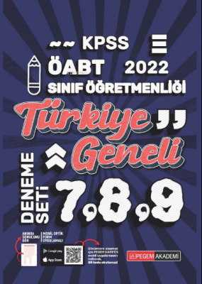 2022 KPSS ÖABT Sınıf Öğretmenliği Türkiye Geneli 7-8-9 (3'lü Deneme)