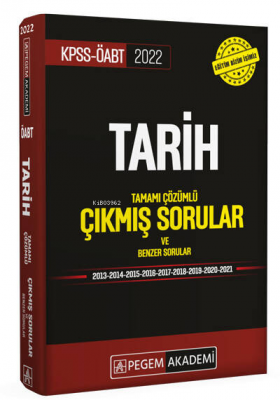 2022 KPSS ÖABT Tarih Çıkmış Sorular Kolektif