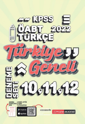 2022 KPSS ÖABT Türkçe 10-11-12 Türkiye Geneli (3'lü Deneme)