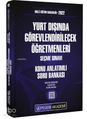 2022 MEB Yurt Dışında Görevlendirilecek Öğretmenleri Seçme Sınavı Konu Anlatımlı Soru Bankası