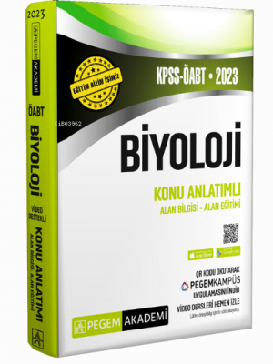 2023 KPSS ÖABT Biyoloji Konu Anlatımlı Kolektif