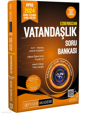 2024 Ezberbozan KPSS Genel Yetenek Genel Kültür Vatandaşlık Soru Bankası