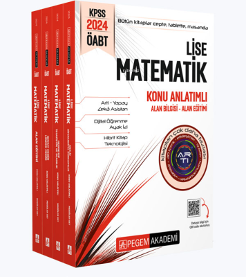 2024 KPSS ÖABT Lise Matematik Konu Anlatımlı (4 kitap) Kolektif