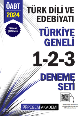 2024 KPSS ÖABT Türk Dili ve Edebiyatı Tamamı Çözümlü Türkiye Geneli 1-2-3 (3'lü Deneme Seti)