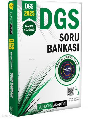2025 DGS Tamamı Çözümlü Soru Bankası