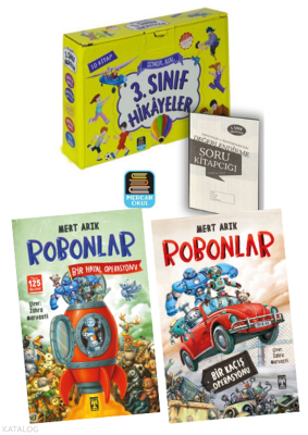 3. Sınıf Hikayeler Okuma Seti 10 Kitap - Robonlar - Bir Kaçış Operasyonu - Robonlar 2 - Bir Hayal Operasyonu (13 Kitap Set)