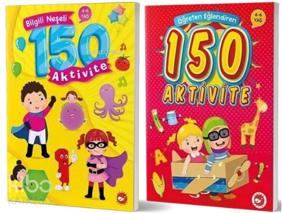 4-6 Yaş Bilgili Eğlendiren 150 Aktivite Seti (2 Kitap Takım)