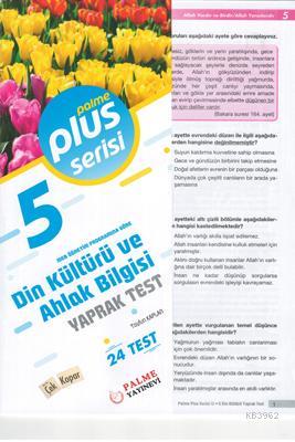 5. Sınıf Plus Serisi Din Kültürü ve Ahlak Bilgisi Yaprak Test