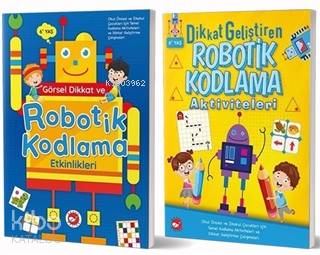 6+ Yaş İçin Temel Robotik Kodlama Aktiviteleri Seti (2 Kitap Takım)