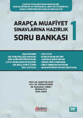 Arapça Muafiyet Sınavlarına Hazırlık Soru Bankası 1 Nurettin Ceviz