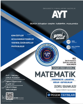 AYT Matematik Trigonometri-Logaritma-Diziler-Eşitsizlikler Soru Bankas