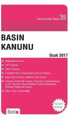 Basın Kanunu; Cep Kanunları Serisi 39