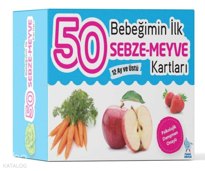 Bebeğimin İlk 50 Sebze-Meyve Kartları Kolektif