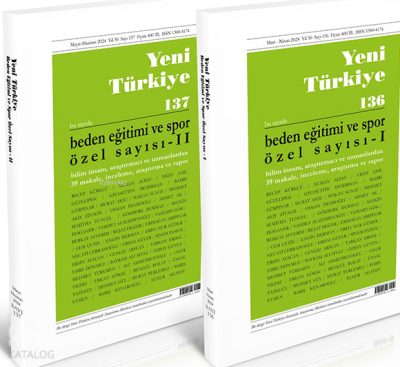 Beden Eğitimi ve Spor Özel Sayısı 136-137, Sayılar (2 Cilt) Kolektif