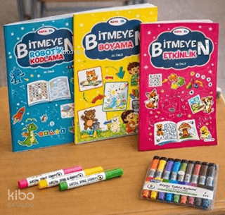 Boya Sil Bitmeyen Boyama (3 Kitap) Kolektif