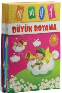 Büyük Boyama Seti (Renkli Örnekli - 8 Kitap) Kolektif