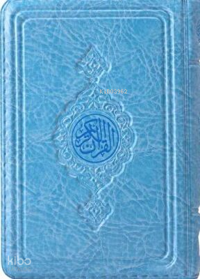 Büyük Cep Boy Kur`an-ı Kerim Mavi, Kılıflı, Mühürlü