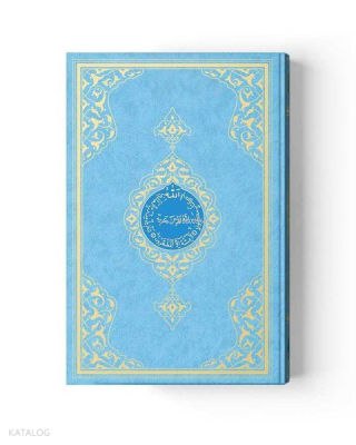 Çanta Boy Renkli Kur'an-ı Kerim (Miklebli, Mavi, Mühürlü, 2 Renkli)