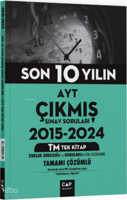 Çap Yayınları AYT TM Tek Kitap Son 10 Yılın Çıkmış Soruları Kolektif