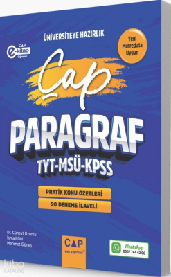 Çap Yayınları TYT MSÜ KPSS Paragraf Pratik Konu Özetleri 20 Deneme İlaveli