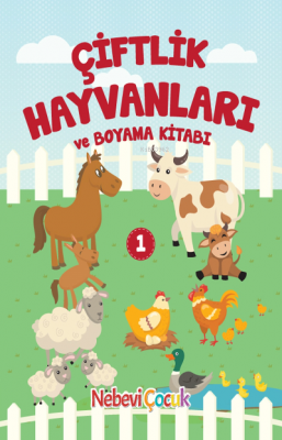 Çiftlik Hayvanları ve Boyama Kitabı – 1 Kolektif