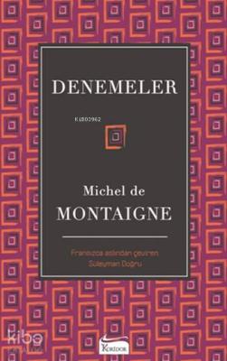 Denemeler ( Bez Ciltli ) Michel De Montaigne