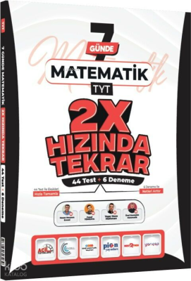 Ders Platosu Yayınları TYT Matematik 7 Günde 2X Hızında Tekrar Deneme 