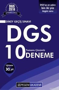 DGS Tamamı Çözümlü 10 Deneme 2016