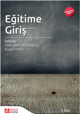 Eğitime Giriş - (Ekonomik Boy)