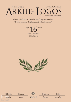 Eser Adı: Arkhe-Logos Felsefe Dergisi 18. Sayı