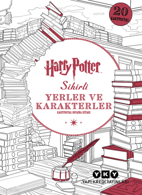 Harry Potter Sihirli Yerler ve Karakterler; Kartpostal Boyama Kitabı